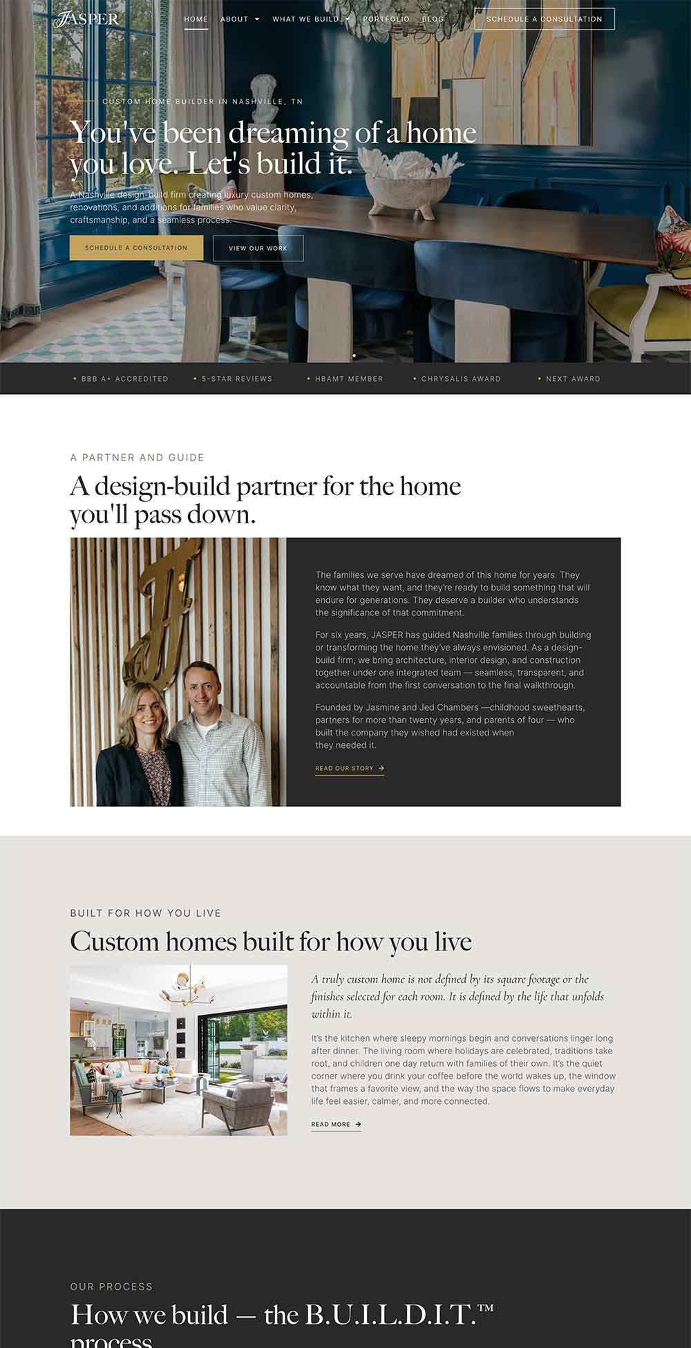 jasper builds custom website design